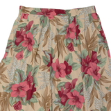 SAG HARBOUR Womens A-Line Skirt Cream Midi 90s Floral L