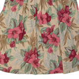 SAG HARBOUR Womens A-Line Skirt Cream Midi 90s Floral L