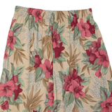 SAG HARBOUR Womens A-Line Skirt Cream Midi 90s Floral L