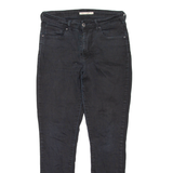 LEVI'S 721 High Rise Womens Jeans Black Regular Skinny W30 L29