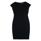 MAX MARA STUDIO Womens Pencil Dress Black Short Sleeve Midi M