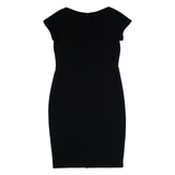 MAX MARA STUDIO Womens Pencil Dress Black Short Sleeve Midi M