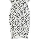 MAX MARA STUDIO Womens Pencil Dress Cream Floral Short Sleeve Midi M