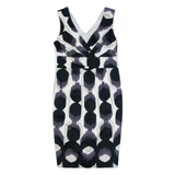 BODEN Womens Pencil Dress White Spotted Sleeveless Knee Length UK 10