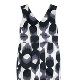 BODEN Womens Pencil Dress White Spotted Sleeveless Knee Length UK 10