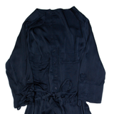 REISS Womens Day Dress Blue Viscose Long Sleeve Short UK 6