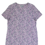 COS Womens Day Dress Pink Striped Short Sleeve Knee Length M