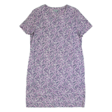 COS Womens Day Dress Pink Striped Short Sleeve Knee Length M