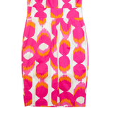 BODEN Womens Pencil Dress Pink Spotted Sleeveless Knee Length UK 10