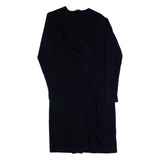 COS Womens Day Dress Blue Knit Wool Long Sleeve Knee Length S