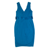 COAST Womens Bodycon Dress Blue Sleeveless Knee Length UK 12