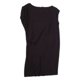 ALL SAINTS Oversized Womens T-Shirt Dress Brown Short Sleeve Knee Length XS