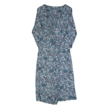 WHITE STUFF Womens Day Dress Grey Floral Long UK 10