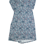 WHITE STUFF Womens Day Dress Grey Floral Long UK 10