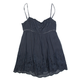 MINT VELVET Womens Mini Dress Grey Sleeveless Short UK 12