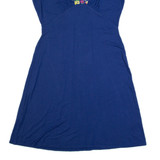 CATH KIDSTON Womens A-Line Dress Blue Short Sleeve Knee Length UK 8