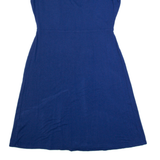 CATH KIDSTON Womens A-Line Dress Blue Short Sleeve Knee Length UK 8