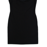 TED BAKER Womens Bodycon Dress Black Sleeveless Knee Length S