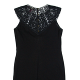TED BAKER Womens Bodycon Dress Black Sleeveless Knee Length S