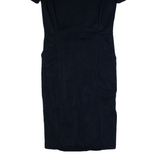 COS Womens Bodycon Dress Blue Short Sleeve Knee Length S