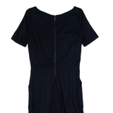 COS Womens Bodycon Dress Blue Short Sleeve Knee Length S