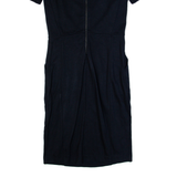 COS Womens Bodycon Dress Blue Short Sleeve Knee Length S
