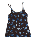JIGSAW Womens Day Dress Brown Floral Sleeveless Short UK 10