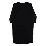 COS Womens Day Dress Black Long Sleeve Knee Length XS