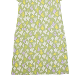 WHITE STUFF Cactus Womens T-Shirt Dress Green Short Sleeve Knee Length UK 10