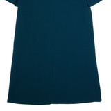 BA&SH Oversized Womens Shift Dress Green Short Sleeve Knee Length S