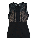 BCBGMAXAZRIA Womens Pencil Dress Black Sleeveless Knee Length S