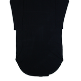 GANNI Womens T-Shirt Dress Black Long Sleeve Midi XL