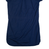 TRESPASS Womens Shirt Dress Blue Short Sleeve Knee Length UK 14