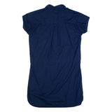 TRESPASS Womens Shirt Dress Blue Short Sleeve Knee Length UK 14