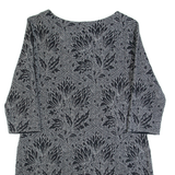 WHITE STUFF Womens Day Dress Grey Floral Knee Length UK 10