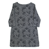WHITE STUFF Womens Day Dress Grey Floral Knee Length UK 10