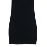 SANTA CRUZ Womens Bodycon Dress Black Sleeveless Knee Length S