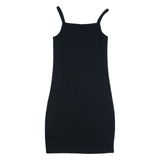 SANTA CRUZ Womens Bodycon Dress Black Sleeveless Knee Length S