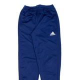 ADIDAS Mens Track Pants Blue Tapered S W25 L29