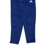 ADIDAS Mens Track Pants Blue Tapered S W25 L29