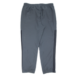 ADIDAS Mens Track Pants Grey Tapered XL W34 L30