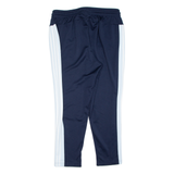 ADIDAS Womens Track Pants Blue Tapered 2XL W36 L28