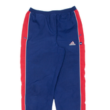 ADIDAS Mens Track Pants Blue Tapered S W28 L29