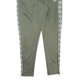 UMBRO Mens Track Pants Green Tapered L W32 L30