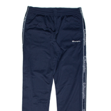 CHAMPION Mens Track Pants Blue Wide-Leg 2XL W36 L33
