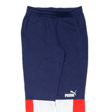 PUMA Womens Joggers Blue Tapered L W33 L30