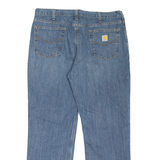 CARHARTT Workwear Mens Jeans Blue Relaxed Straight W38 L32