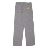 CARHARTT Workwear Mens Jeans Grey Relaxed Straight W34 L31