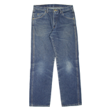 WRANGLER Mens Jeans Blue Regular Straight Stone Wash W31 L30