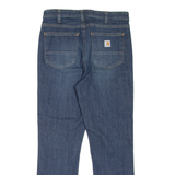 CARHARTT Workwear Womens Jeans Blue Slim Straight Stone Wash W30 L26